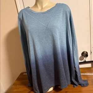 Livi Active Blue Ombre Long Sleeve Active Wear